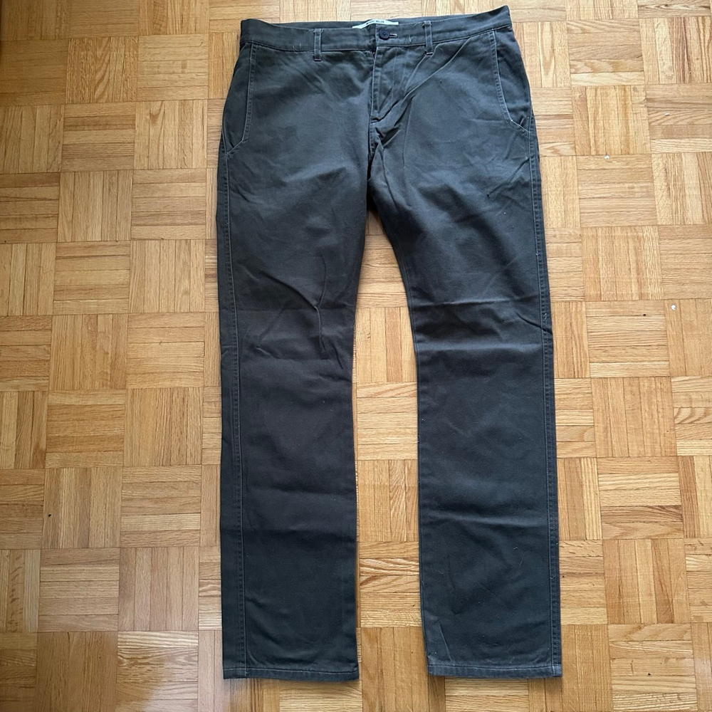 Robert Geller Slim fit Cotton Chino Pants Green Sz 52 Japan